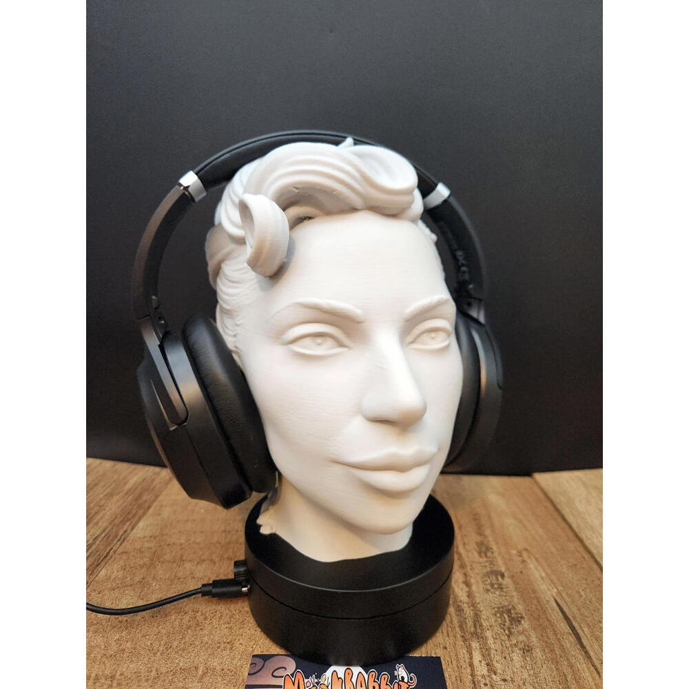Lady Gaga Headphone Stand - Music Lover Headset Holder - Gift for Her - Dad Gift